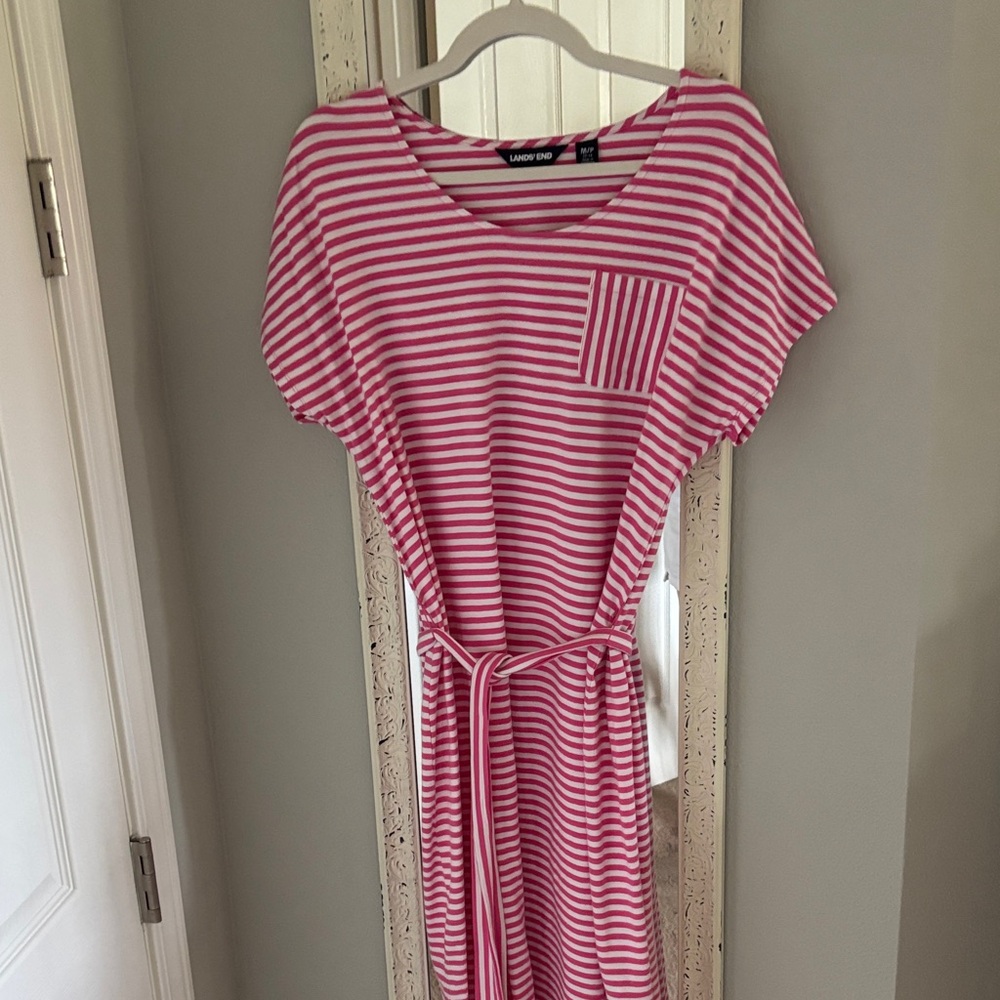 Lands End midi cotton dress  medium. $ 19